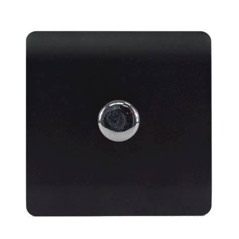 Trendi Matt Black 1 Gang 120w Led Dimmer Switch Ukes