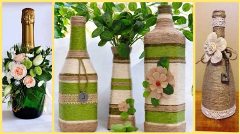 Marvelous Jute Wine Bottles Decoration Ideas Twine Jute Craft Youtube