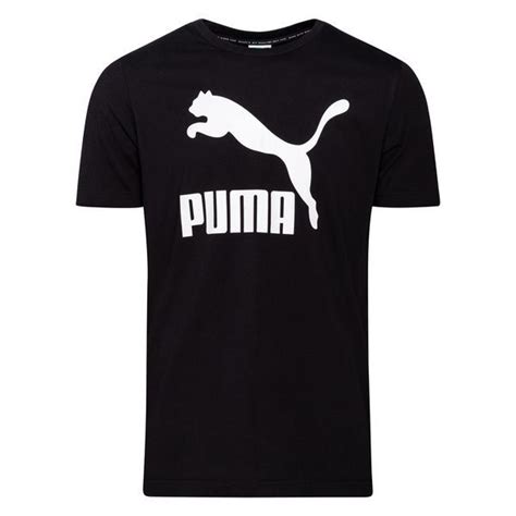 PUMA T-Shirt Classics Logo - Black/White | www.unisportstore.com