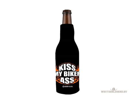Сувенир Подарок для мужчин или женщин kiss My Biker Ass Bottle Wrap