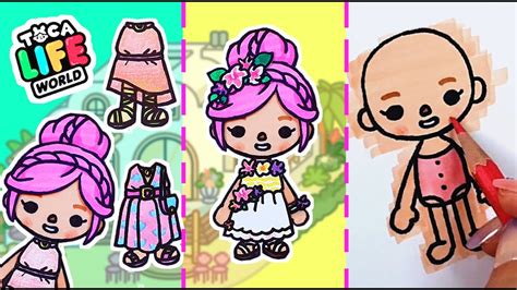 Drawing Paper Doll Toca Boca UK Shop | boys.velvet.jp