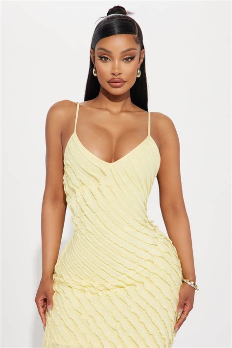 Time To Cool Off Maxi Dress Yellow Fashion Nova Dresses Fashion Nova