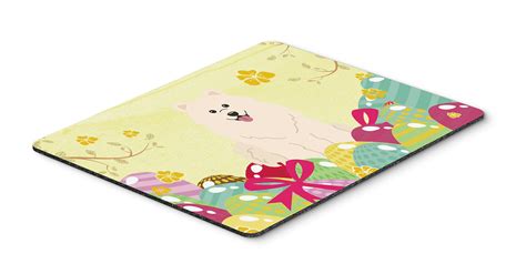 Carolines Treasures BB MP Easter Eggs Samoyed Mouse Pad Hot Pad Or Trivet Fruugo DK
