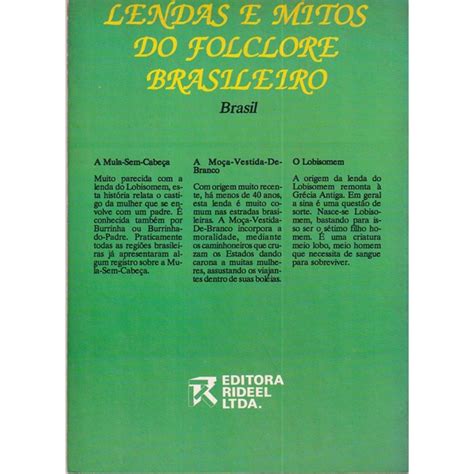 Lendas E Mitos Do Folclore Brasileiro Brasil Lendas E Mitos Do