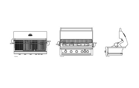 Ruby Burner Grill Free Cad Drawings