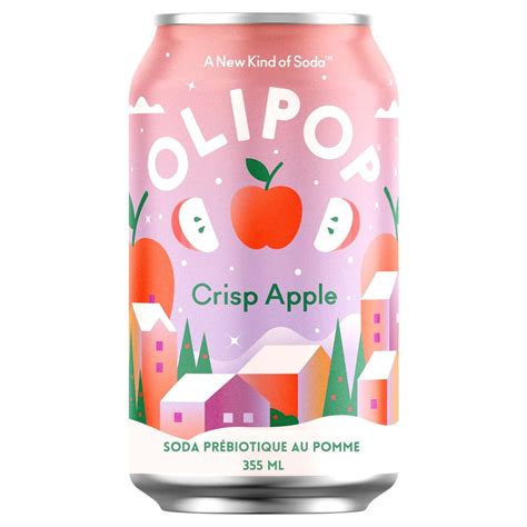 OLIPOP Low Sugar Prebiotic Sparkling Tonic Crisp Apple At NaturaMarket