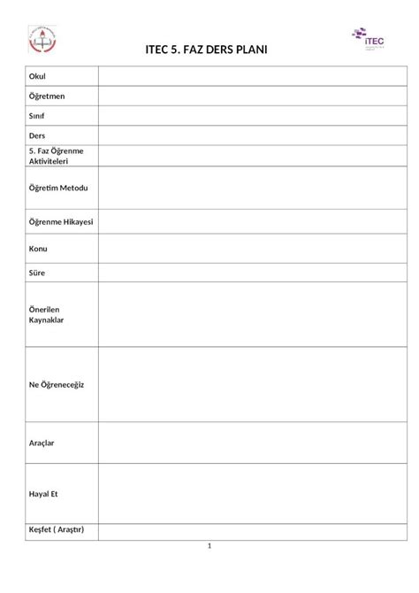 DOCX Itec ders planı hazırlama şablonu final DOKUMEN TIPS