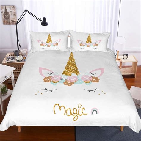 Licorne Parure De Couette Imprime Housse De Couette X Cm