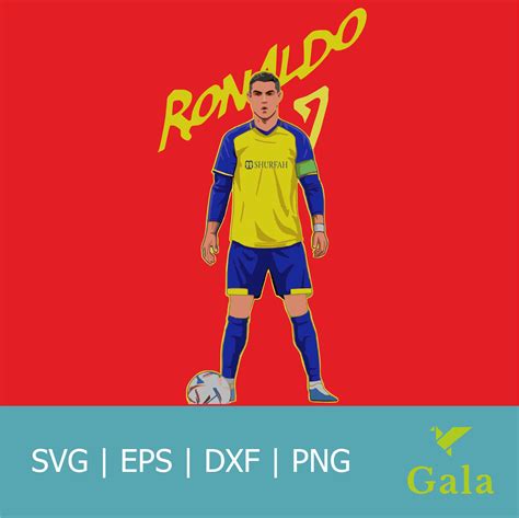 Cr7 Svg Cristiano Ronaldo Png Al Nassr Fc Archivos Cortados Con Láser Cricut Glowforge