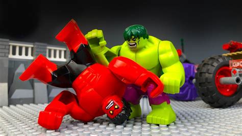 Hulk Vs Red Hulk Lego Hulk Smash Marvel Superheroes In Real Life