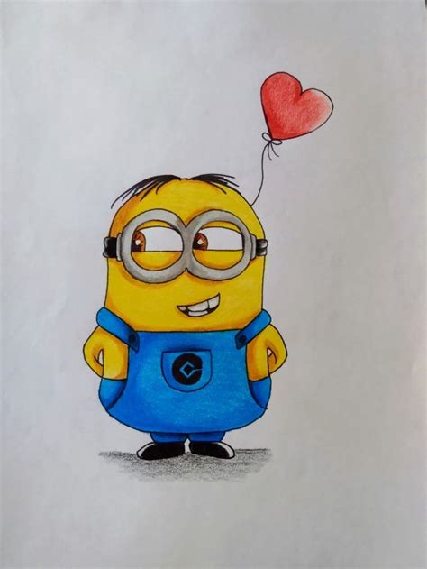 Dibujo Romántico Para Tu Novia Dibujos Sencillos Dibujos Faciles A Color Minion Dibujo