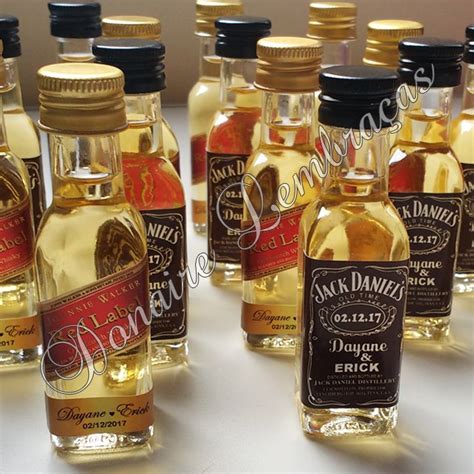 Mini Whisky Personalizados Para Lembrancinhas Casarshop Jack Daniels