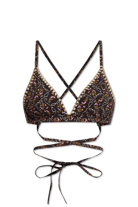 Isabel Marant Solange Bikini Bra In Black ModeSens