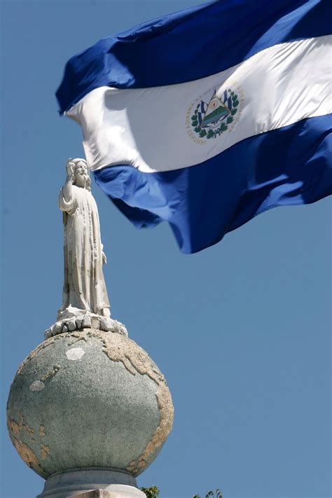 Descargar fondos de pantalla bandera de el salvador américa central el