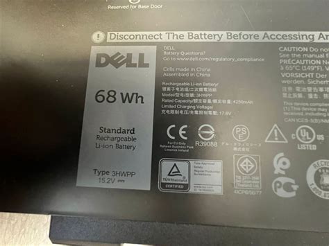 Hwpp Genuine Dell Latitude Wh V Laptop Battery Ab Ebay