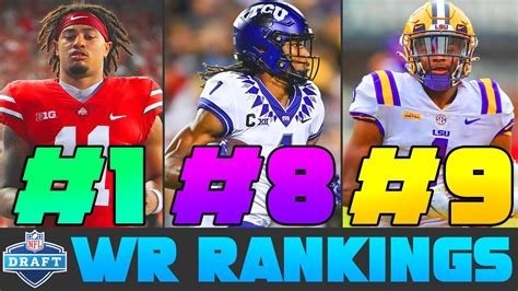 2023 Nfl Draft Wide Receiver Rankings Top 10 Wide Receivers In The