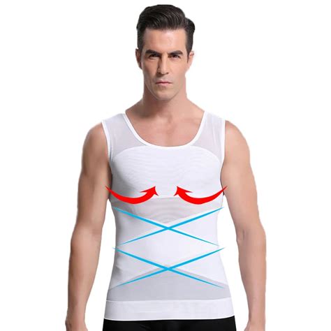 Body Shaper Men Vest Gynecomastia Chest Binder Slimming Shaper Men