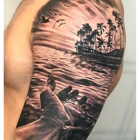 Diseños en tatuajes de playa y mar verano 2023 Tatuajes de playa