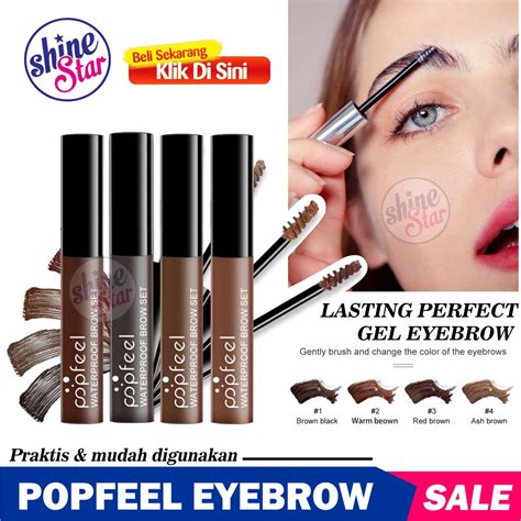 Jual SHINE STAR COD Popfeel Eyebrow Gel Maskara Pensil Alis Tahan