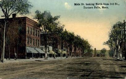 Main St. - Turners Falls, Massachusetts MA Postcard Main St. - Turners ...