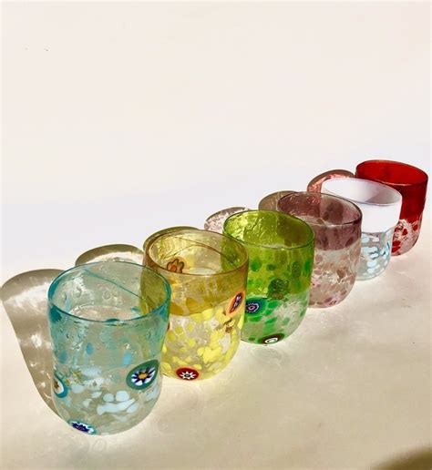 Mar Yana Iskra Ribes Murano Glass Set Di Bicchieri 6 Catawiki