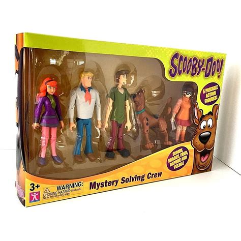 Scooby Doo Mystery Solving Crew 5 Poseable Action Figures 1920134390