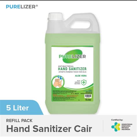 Jual PURELIZER Hand Sanitizer Cair 5 Liter Shopee Indonesia