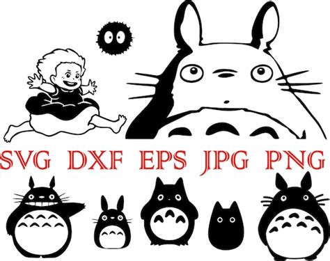 My Neighbour Totoro Svg Studio Ghibli Svg Totoro Png Anime Etsy