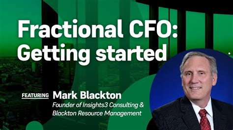 Getting Started As A Fractional Cfo Youtube