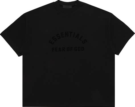 Buy Fear Of God Essentials Heavy Jersey Crewneck T Shirt Jet Black