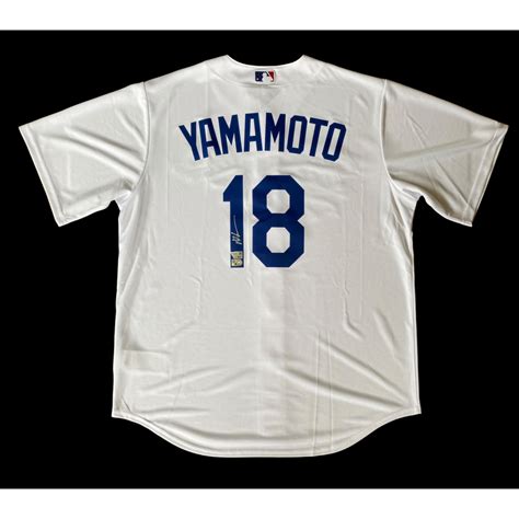 Yoshinobu Yamamoto Signed Dodgers Nike Jersey (Fanatics & MLB ...