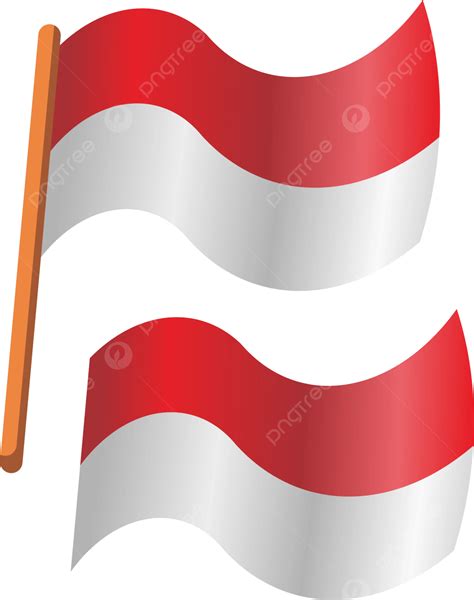 Bandera Indonesia Vector Rojo Y Blanco Png Bandera De Indonesia