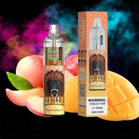 Peach Mango By Randm Tornado Disposable Pod Puffs Si Omar Vape Store