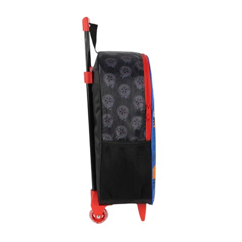 Mochila Escolar Rodinha Lancheira Estojo Hot Wheels Meninos Lika Bijuterias