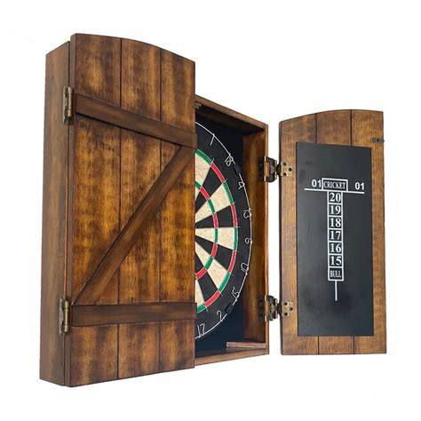 Dartboard Set With Solid Wood Cabinet Customized For Custom Darts Board