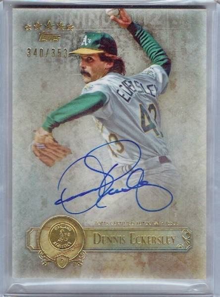 Topps Five Star Dennis Eckersley Auto Topps