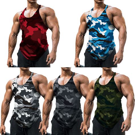 Herren Fitness Muskel Rmelloses Shirt Tank Top Bodybuilding Sport