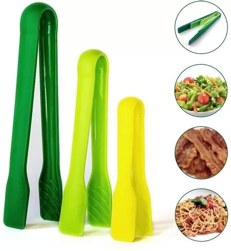 Set Pinzas Para Ensalada Cocina Repostería 3 Piezas Plástico Meses