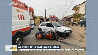 Ja Edi O Motociclista Fica Em Estado Grave Ap S Bater Em Carro