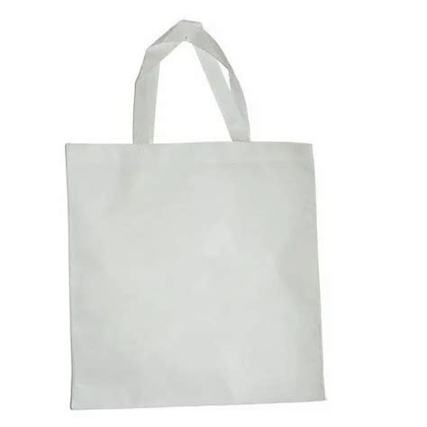 Plain Loop Handle White Non Woven Shopping Bag Capacity 5 Kg At Rs