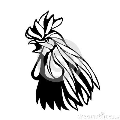 Rooster Head Drawing at GetDrawings | Free download