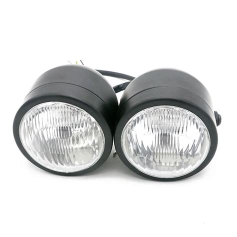 Motorcycle Headlights General Twin Headlight Motorcycle Double Dual