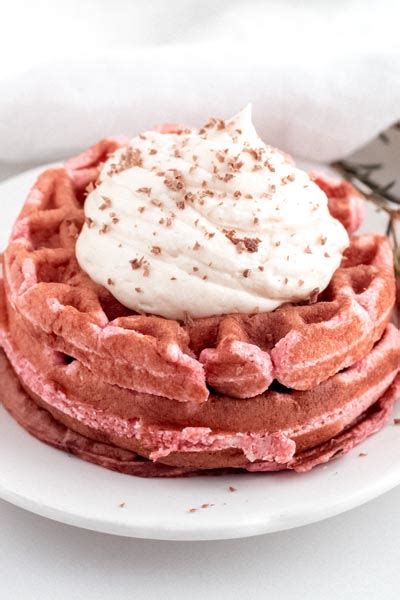 Keto Red Velvet Chaffles Dessert Waffles With A Twist