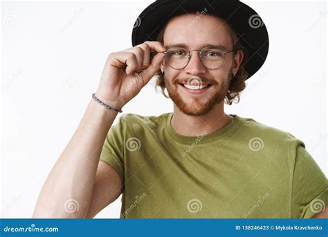 Attractive Friendly Looking Charismatic Young Bearded Guy In Glasses