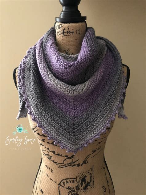 Crochet Scarf Pattern Haven Triangle Scarf Triangle Scarf Etsy