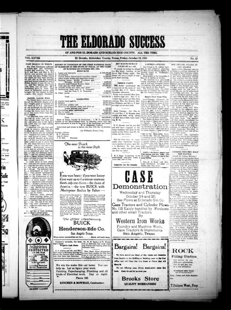 The Eldorado Success (Eldorado, Tex.), Vol. 28, No. 42, Ed. 1 Friday ...