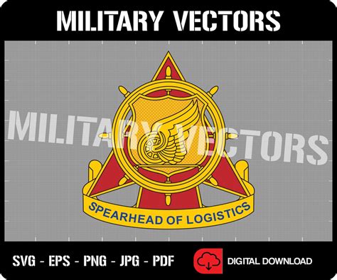 U S Army Transportation Corps Branch Patch Pin Logo Decal Emblem Crest Insignia Digital Svg