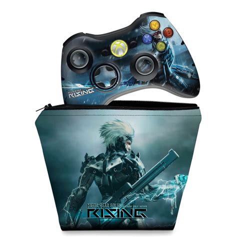 Capa Case E Skin Adesivo Xbox Controle Metal Gear Solid Rising