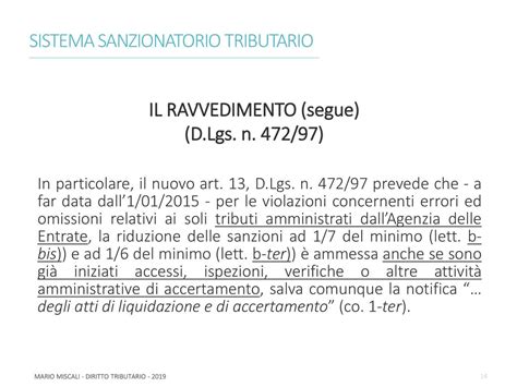 Lezione N Il Regime Sanzionatorio Tributario Prof Ppt Scaricare