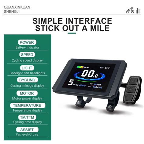 Ebike Display Kt Lcd H V V V V Intelligent Colorful Lcd Meter